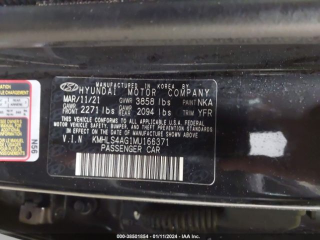 Photo 8 VIN: KMHLS4AG1MU166371 - HYUNDAI ELANTRA 