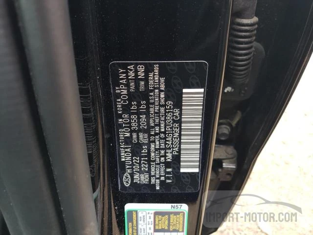 Photo 12 VIN: KMHLS4AG1PU386159 - HYUNDAI ELANTRA 