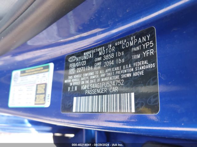 Photo 8 VIN: KMHLS4AG1PU524752 - HYUNDAI ELANTRA 