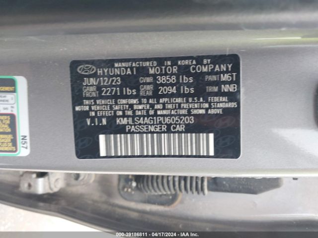 Photo 8 VIN: KMHLS4AG1PU605203 - HYUNDAI ELANTRA 