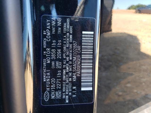 Photo 9 VIN: KMHLS4AG2MU102887 - HYUNDAI ELANTRA SE 