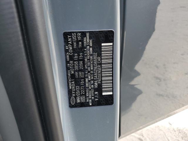 Photo 11 VIN: KMHLS4AG2NU346802 - HYUNDAI ELANTRA SE 