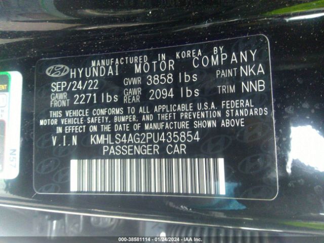 Photo 8 VIN: KMHLS4AG2PU435854 - HYUNDAI ELANTRA 