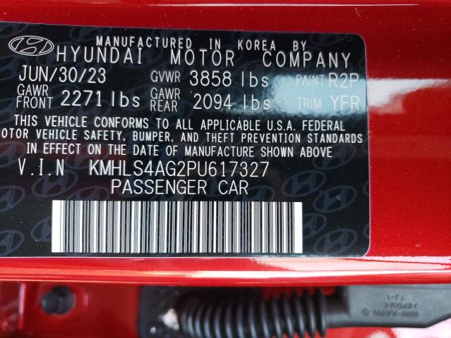 Photo 11 VIN: KMHLS4AG2PU617327 - HYUNDAI ELANTRA 