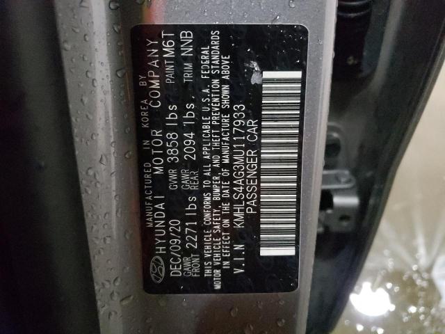 Photo 7 VIN: KMHLS4AG3MU117933 - HYUNDAI ELANTRA SE 