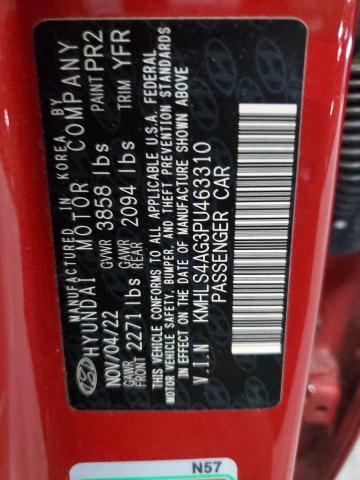 Photo 12 VIN: KMHLS4AG3PU463310 - HYUNDAI ELANTRA 