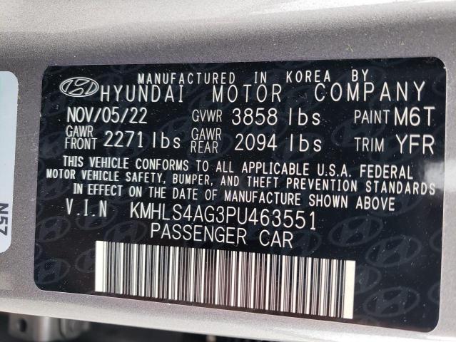 Photo 11 VIN: KMHLS4AG3PU463551 - HYUNDAI ELANTRA SE 