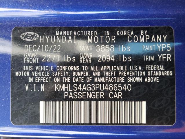 Photo 11 VIN: KMHLS4AG3PU486540 - HYUNDAI ELANTRA 