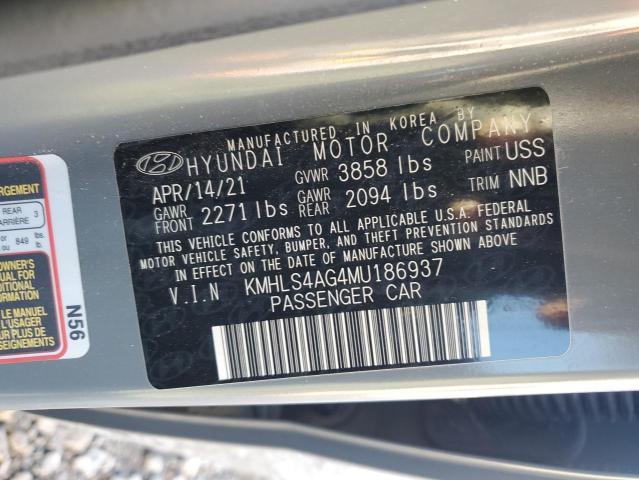 Photo 11 VIN: KMHLS4AG4MU186937 - HYUNDAI ELANTRA SE 