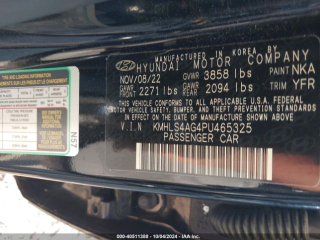 Photo 8 VIN: KMHLS4AG4PU465325 - HYUNDAI ELANTRA 