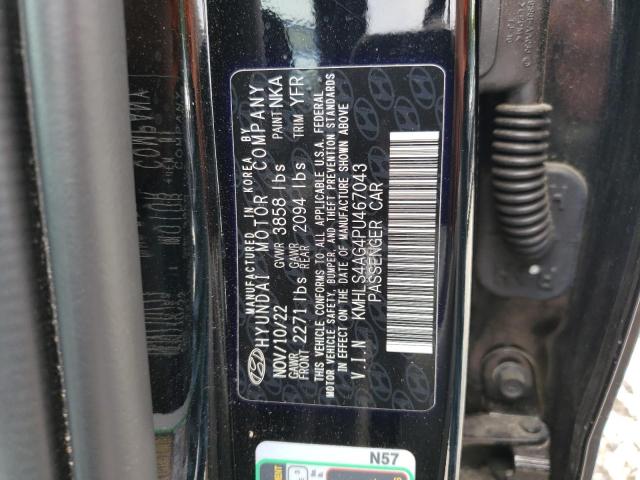 Photo 12 VIN: KMHLS4AG4PU467043 - HYUNDAI ELANTRA 