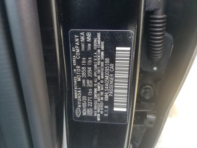 Photo 9 VIN: KMHLS4AG5MU095188 - HYUNDAI ELANTRA SE 