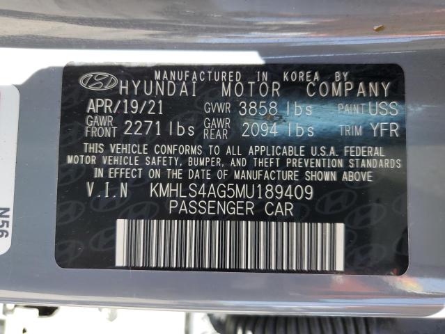 Photo 11 VIN: KMHLS4AG5MU189409 - HYUNDAI ELANTRA SE 