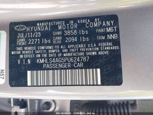 Photo 8 VIN: KMHLS4AG5PU624787 - HYUNDAI ELANTRA 