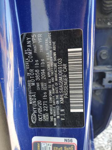 Photo 12 VIN: KMHLS4AG6MU069103 - HYUNDAI ELANTRA SE 