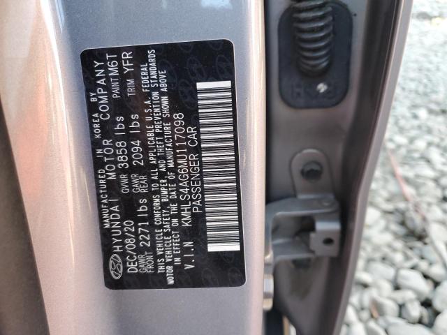 Photo 11 VIN: KMHLS4AG6MU117098 - HYUNDAI ELANTRA SE 