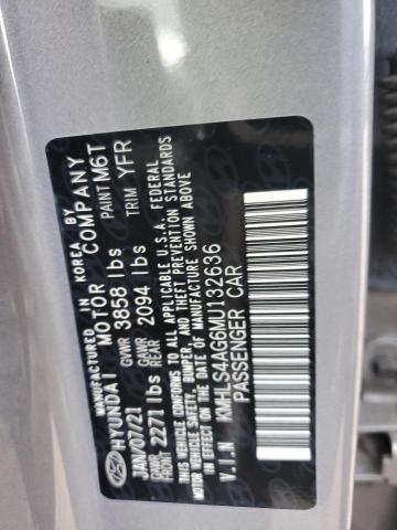 Photo 11 VIN: KMHLS4AG6MU132636 - HYUNDAI ELANTRA SE 