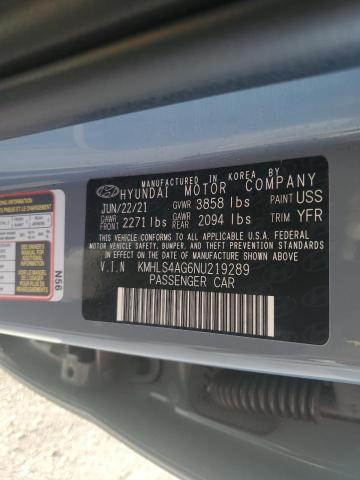 Photo 12 VIN: KMHLS4AG6NU219289 - HYUNDAI ELANTRA SE 