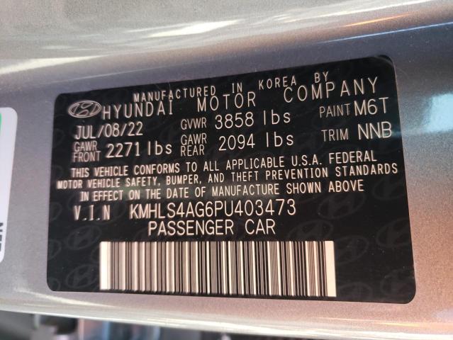 Photo 12 VIN: KMHLS4AG6PU403473 - HYUNDAI ELANTRA 