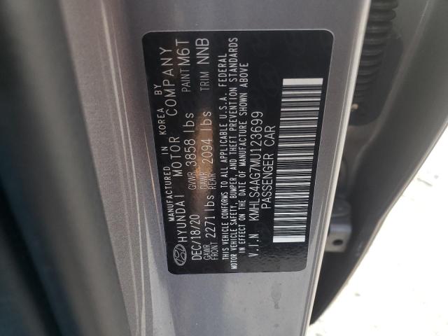 Photo 11 VIN: KMHLS4AG7MU123699 - HYUNDAI ELANTRA SE 