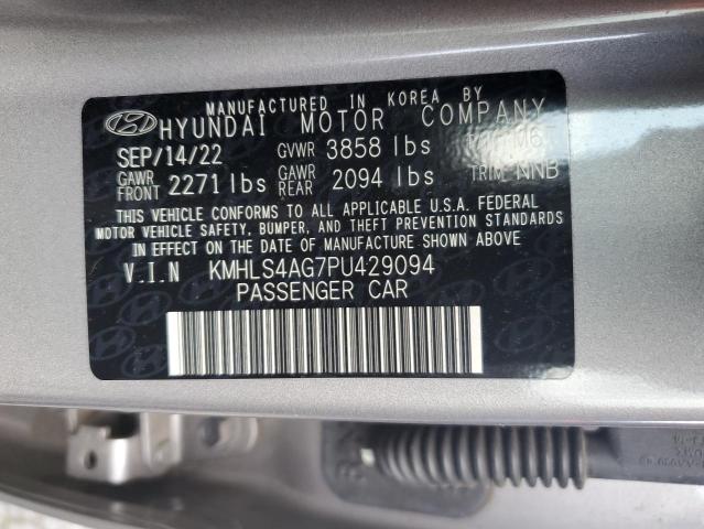 Photo 12 VIN: KMHLS4AG7PU429094 - HYUNDAI ELANTRA SE 