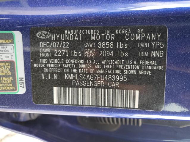 Photo 12 VIN: KMHLS4AG7PU483995 - HYUNDAI ELANTRA 