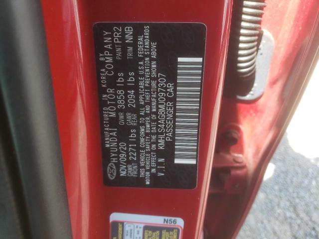 Photo 12 VIN: KMHLS4AG8MU097307 - HYUNDAI ELANTRA SE 