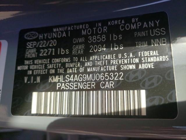 Photo 9 VIN: KMHLS4AG9MU065322 - HYUNDAI ELANTRA SE 