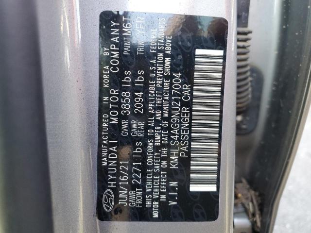 Photo 11 VIN: KMHLS4AG9NU217004 - HYUNDAI ELANTRA SE 