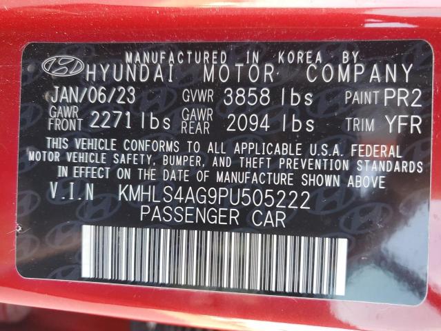 Photo 11 VIN: KMHLS4AG9PU505222 - HYUNDAI ELANTRA SE 