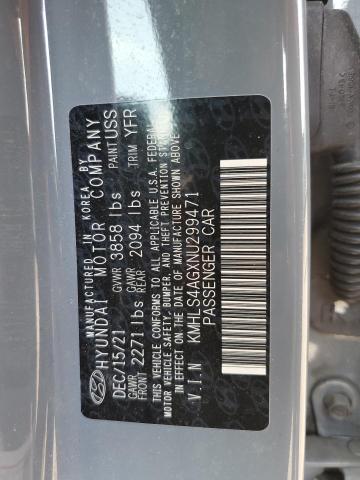 Photo 11 VIN: KMHLS4AGXNU299471 - HYUNDAI ELANTRA SE 