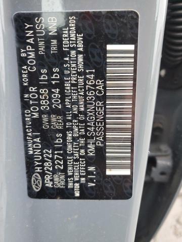 Photo 11 VIN: KMHLS4AGXNU367641 - HYUNDAI ELANTRA SE 