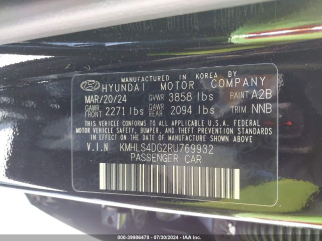 Photo 8 VIN: KMHLS4DG2RU769932 - HYUNDAI ELANTRA 