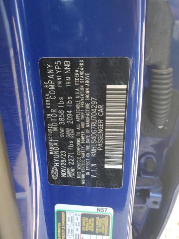 Photo 11 VIN: KMHLS4DG7RU704297 - HYUNDAI ELANTRA SE 