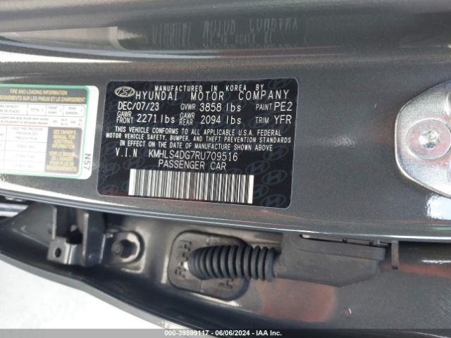 Photo 8 VIN: KMHLS4DG7RU709516 - HYUNDAI ELANTRA 