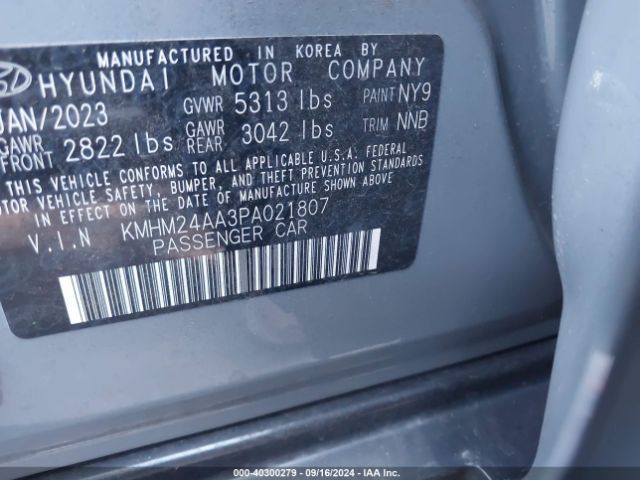 Photo 8 VIN: KMHM24AA3PA021807 - HYUNDAI IONIQ 6 