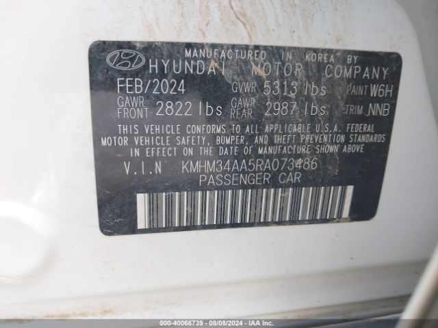 Photo 8 VIN: KMHM34AA5RA073486 - HYUNDAI IONIQ 6 