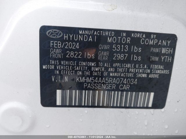 Photo 8 VIN: KMHM54AA5RA074034 - HYUNDAI IONIQ 6 