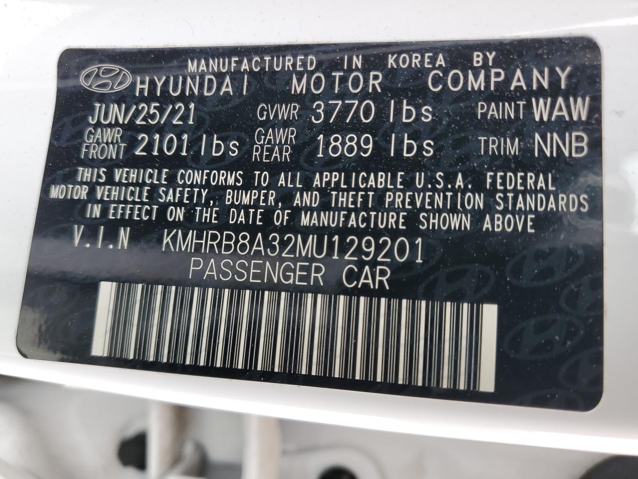 Photo 11 VIN: KMHRB8A32MU129201 - HYUNDAI VENUE 