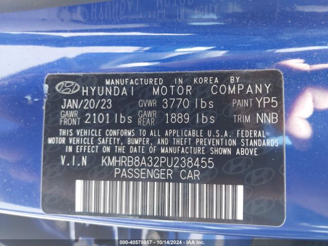 Photo 8 VIN: KMHRB8A32PU238455 - HYUNDAI VENUE 