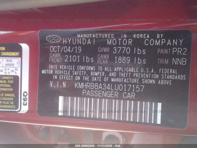 Photo 8 VIN: KMHRB8A34LU017157 - HYUNDAI VENUE 