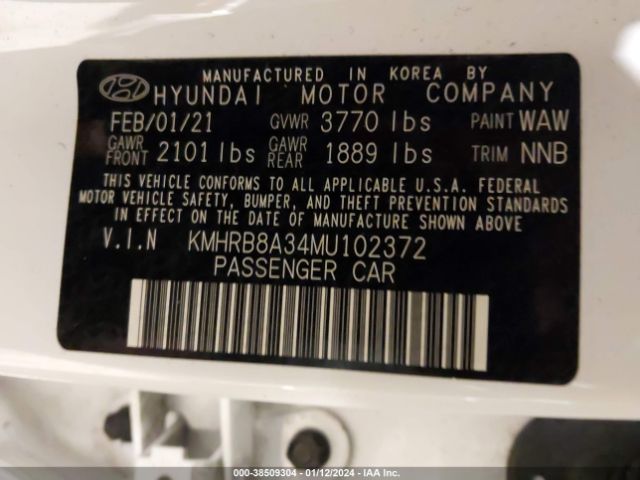 Photo 8 VIN: KMHRB8A34MU102372 - HYUNDAI VENUE 