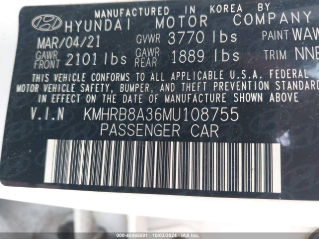 Photo 8 VIN: KMHRB8A36MU108755 - HYUNDAI VENUE 