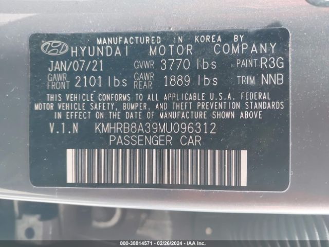 Photo 8 VIN: KMHRB8A39MU096312 - HYUNDAI VENUE 