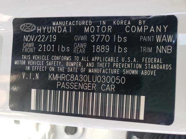 Photo 9 VIN: KMHRC8A30LU030050 - HYUNDAI VENUE SEL 