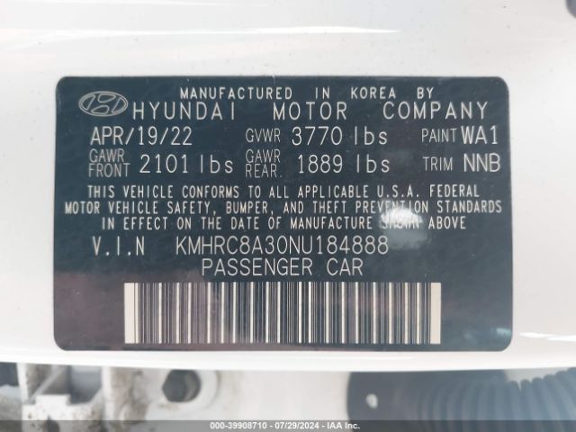 Photo 8 VIN: KMHRC8A30NU184888 - HYUNDAI VENUE 