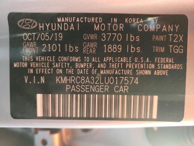 Photo 9 VIN: KMHRC8A32LU017574 - HYUNDAI VENUE SEL 