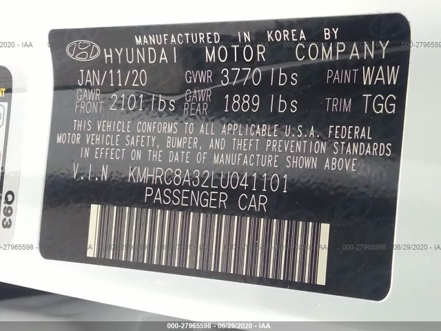 Photo 8 VIN: KMHRC8A32LU041101 - HYUNDAI VENUE 