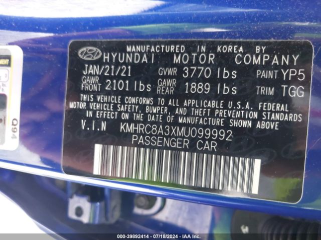 Photo 8 VIN: KMHRC8A3XMU099992 - HYUNDAI VENUE 