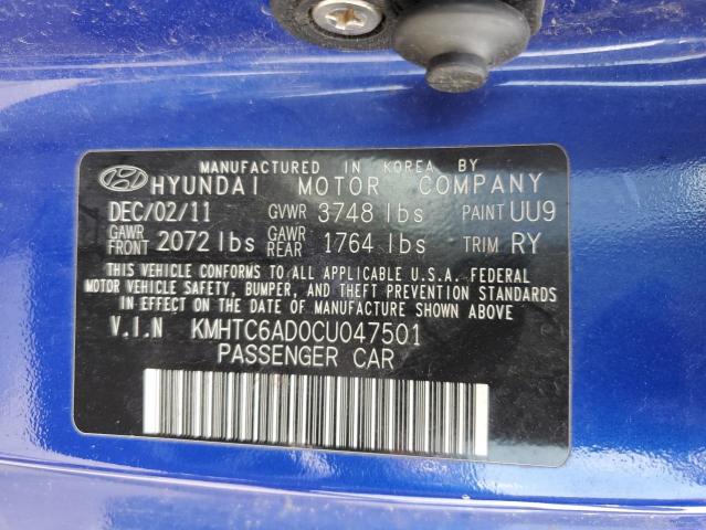 Photo 11 VIN: KMHTC6AD0CU047501 - HYUNDAI VELOSTER 